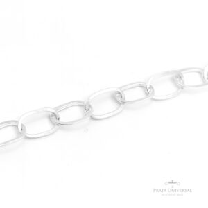 Colar Elos Ovais 45 em Prata - Prata Universal