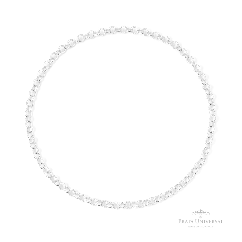 Colar Elos Portugueses 45 em Prata - Prata Universal Colar Elos Portugueses 45 em Prata - Prata Universal