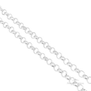 Colar Elos Portugueses 45 em Prata - Prata Universal