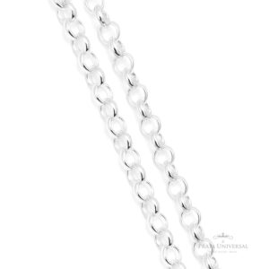 Colar Elos Portugueses 60 cm em Prata - Prata Universal