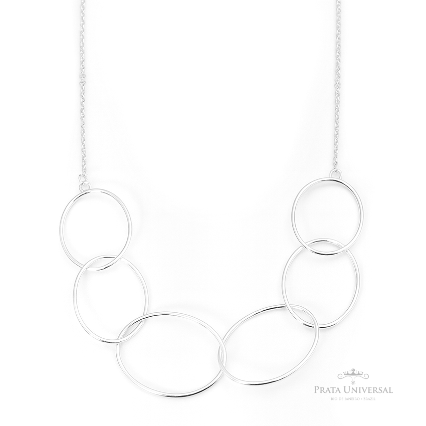 Colar Glam em Prata - Prata Universal Colar Glam em Prata - Prata Universal