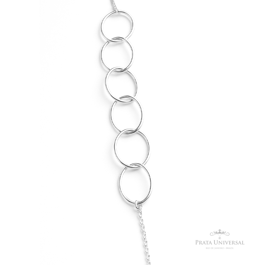 Colar Glam em Prata - Prata Universal Colar Glam em Prata - Prata Universal