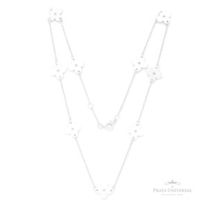 Colar Trevo 45 em Prata - Prata Universal
