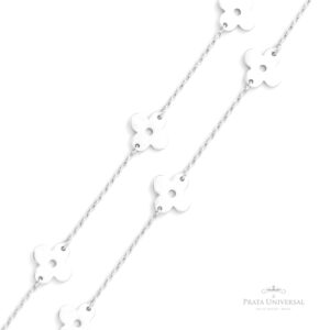 Colar Trevo 45 em Prata - Prata Universal
