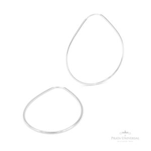 Gota G Redonda em Prata - Prata Universal