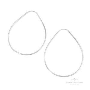 Gota G Redonda em Prata - Prata Universal