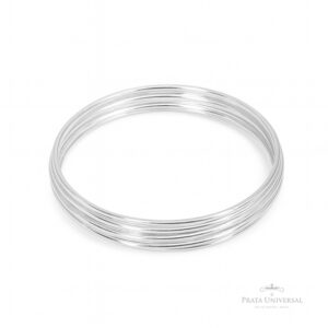 Kit Pulseiras Argolas Escravas em prata - Prata Universal