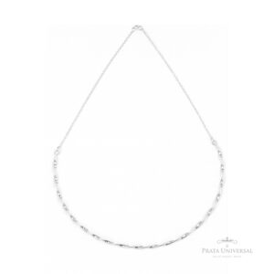 Meio Aro Torcido em Prata - Prata Universal