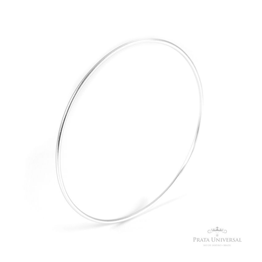 Pulseira Argola Escrava em Prata - Prata Universal Pulseira Argola Escrava em Prata - Prata Universal