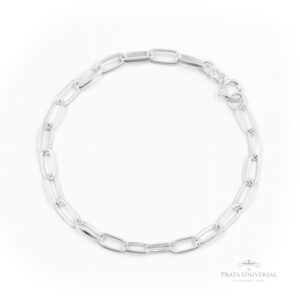 Pulseira Cadeado em Prata - Prata Universal