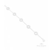 Pulseira Círculo Chapa em Prata - Prata Universal