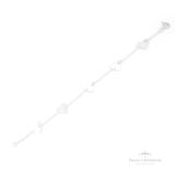 Pulseira Coração Chapa em Prata - Prata Universal