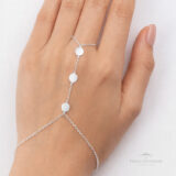 Pulseira de Mão Medalhas em Prata - Prata Universal