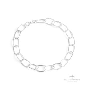 Pulseira Elos Ovais em Prata - Prata Universal