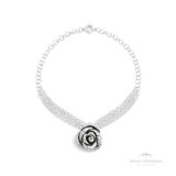 Pulseira Flor de Eletroformação em Prata - Prata Universal