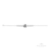 Pulseira Flor de Eletroformação em Prata - Prata Universal