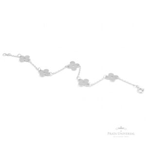 Pulseira Trevo em Prata - Prata Universal