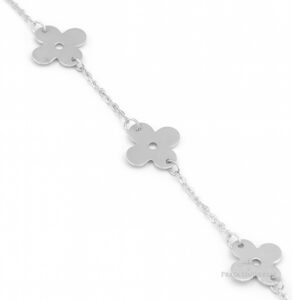 Pulseira Trevo em Prata - Prata Universal